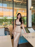 Women Elegant Square Neck Peplum Dress